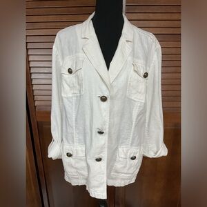 Chicos linen jacket